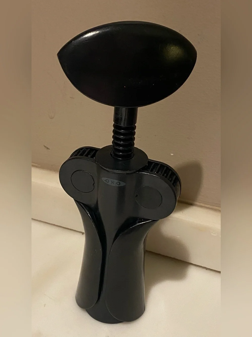 OXO Black Winged-Style Corkscrew with Ergonomic Handle